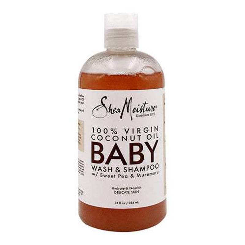Shea Moisture 100% Virgin Coconut Oil Baby Wash & Shampoo, 13 Oz